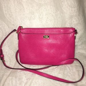 Coach hot pink crossbody